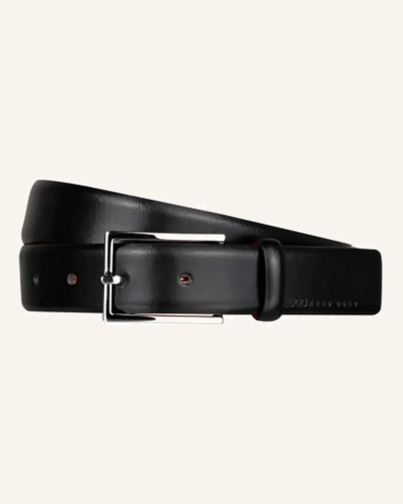 HUGO BOSS Ledergürtel GAVRILO Schwarz