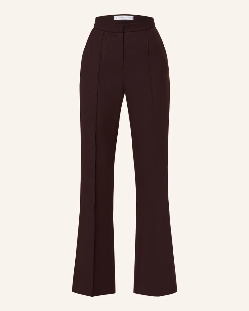 RAFFAELLO ROSSI  Bootcut-Hose DORO aus Flanell Dunkelrot