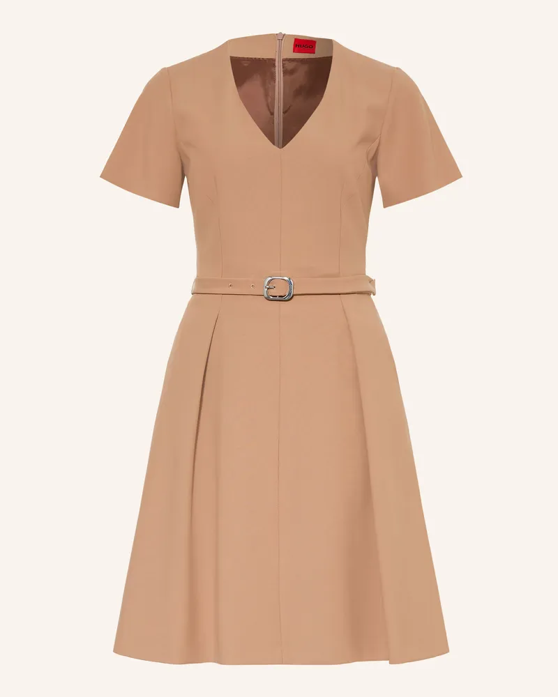 HUGO BOSS Kleid Kemilana beige Cognac