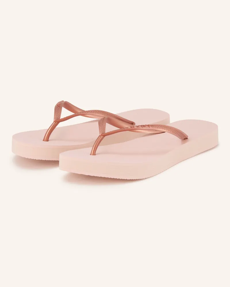 Havaianas Zehentrenner Slim Flatform rosa Rosé