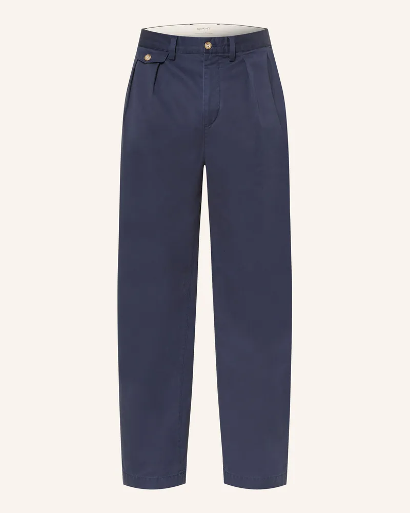 Gant Chino Relaxed Fit blau Dunkelblau