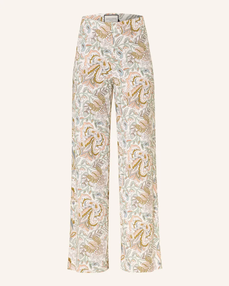 SEDUCTIVE  Marlenehose Kimberly Aus Jersey beige Ecru