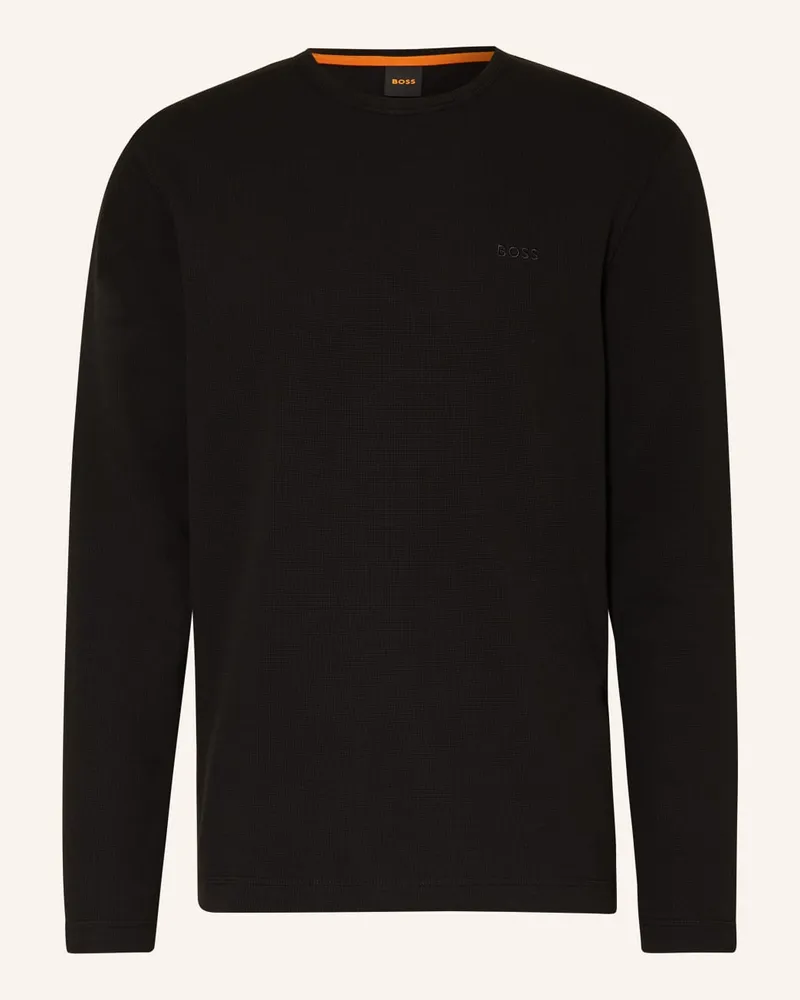 HUGO BOSS Longsleeve TEMPESTO Schwarz