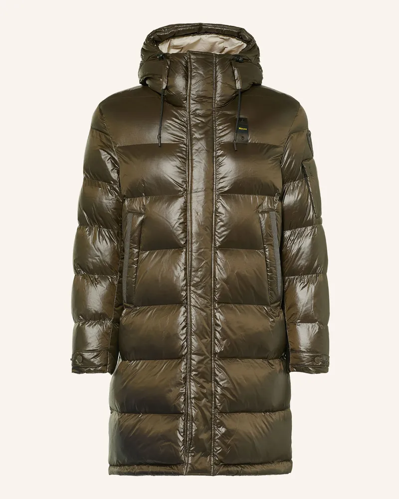 Blauer Steppmantel Aldrich gruen Oliv