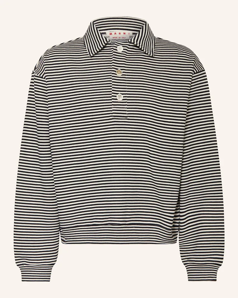 Marni Sweat-Poloshirt Schwarz