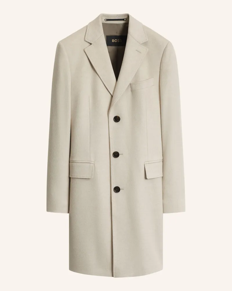 HUGO BOSS Mantel L-Hal-264 Regular Fit beige Beige