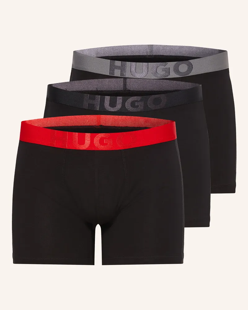 HUGO BOSS 3er-Pack Boxershorts Gift Vega schwarz Schwarz