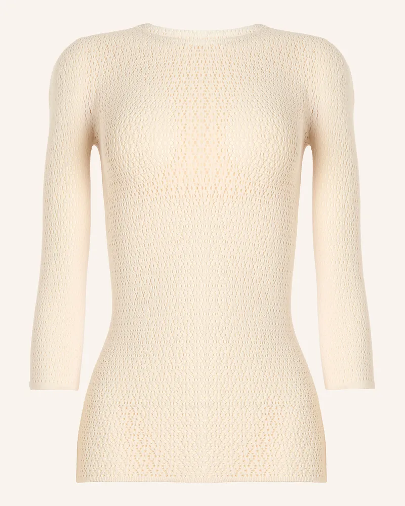 Wolford Wolford Top Long Sleeves Daisy Net Top Long Sleeves weiss Braun