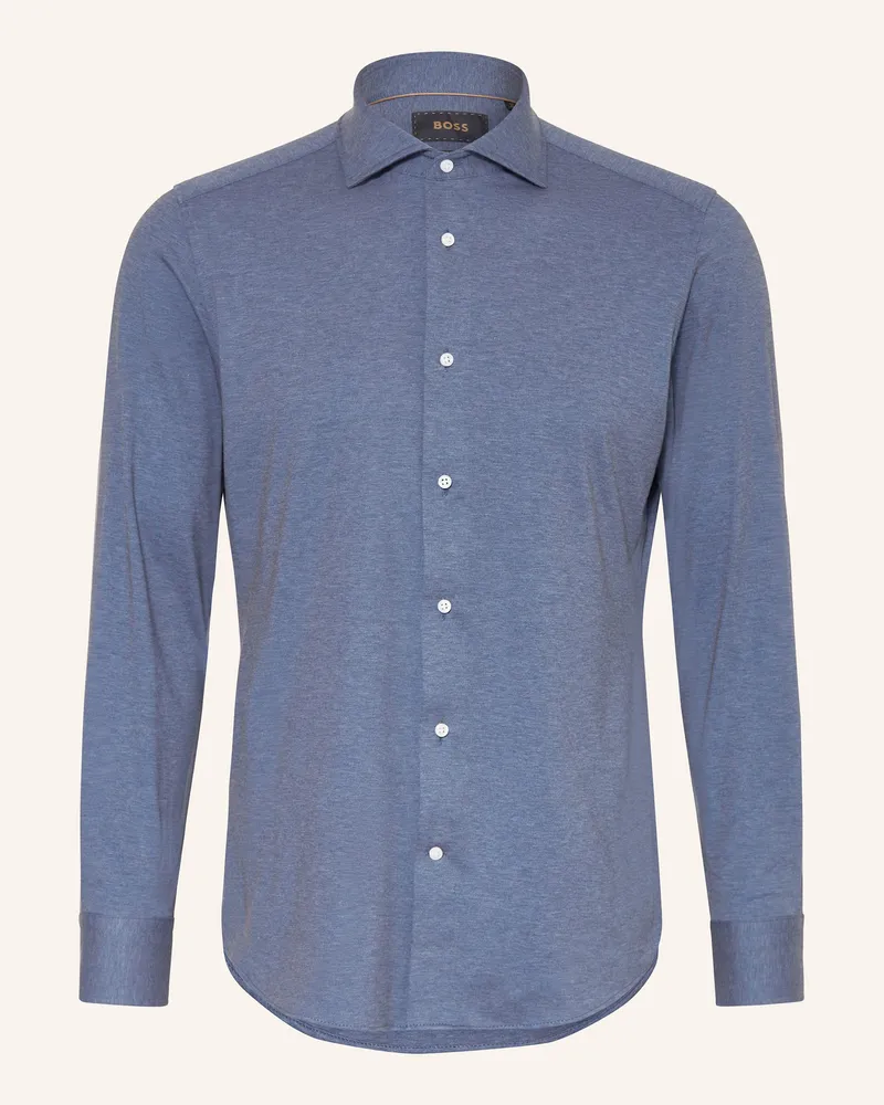 HUGO BOSS Hemd HAYS Slim Fit Dunkelblau