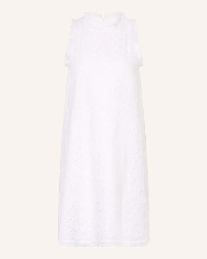 0039 Italy Leinenkleid Barby Aus Lochspitze weiss Weiss
