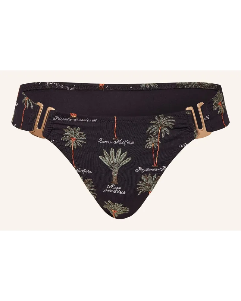 watercult Brazilian-Bikini-Hose ART HERBARIA Schwarz