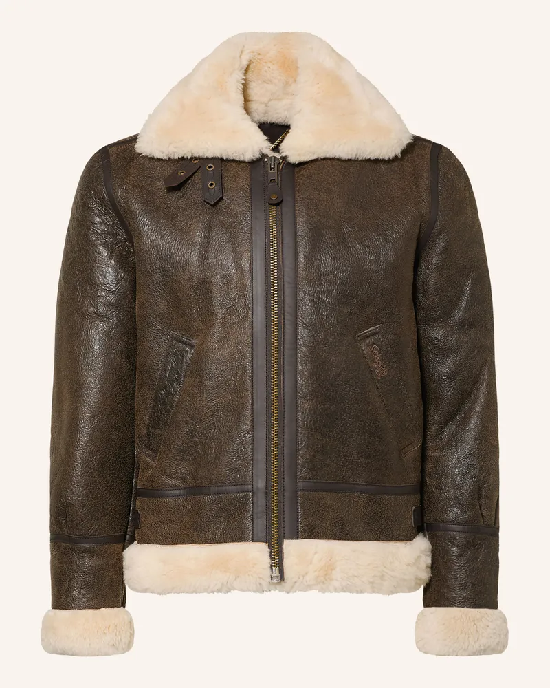 Schott N.Y.C Lederjacke braun Braun