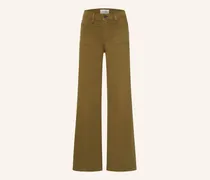 Wide Leg Jeans Le Slim Palazzo braun