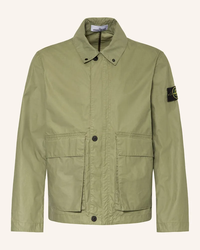 Stone Island Overjacket Tela gruen Khaki