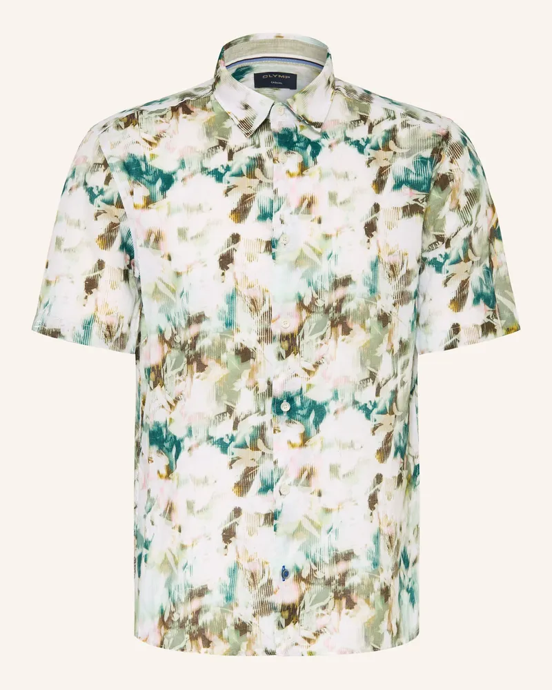 Olymp Kurzarm-Hemd Casual regular fit Grün