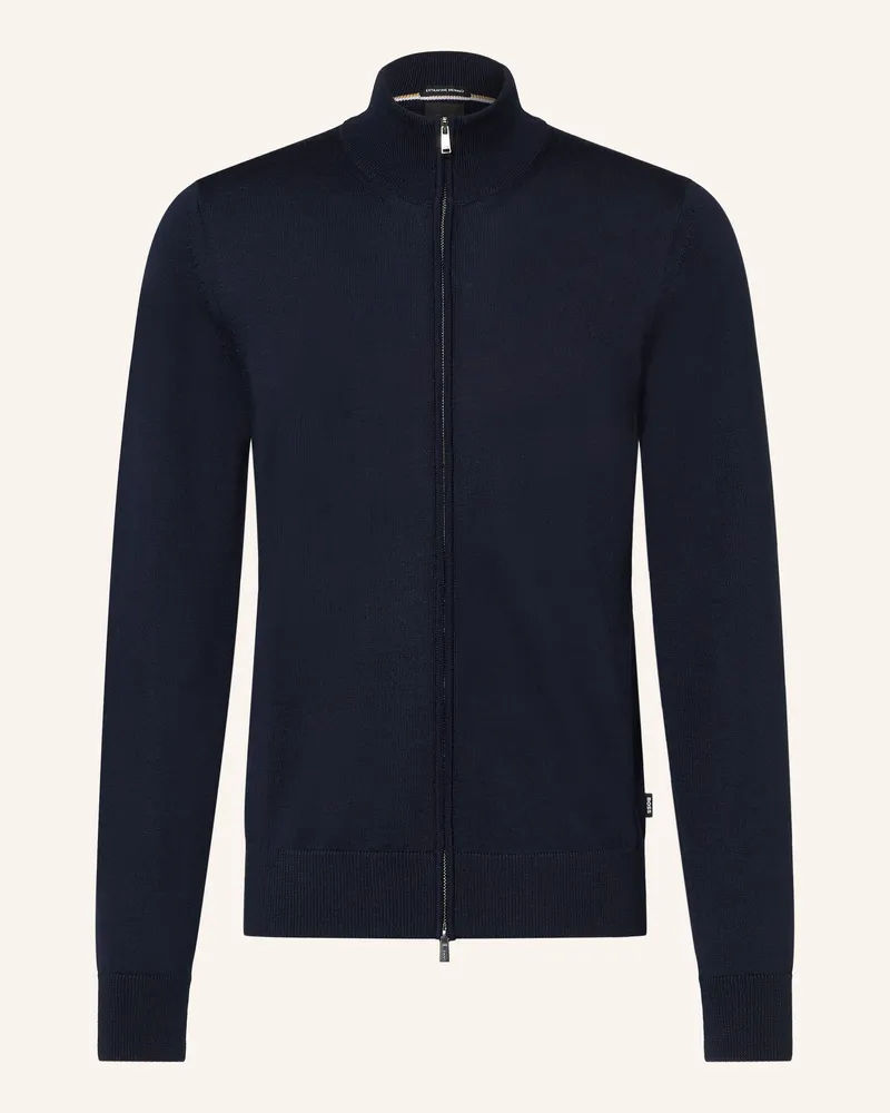HUGO BOSS Strickjacke Balonso blau Dunkelblau