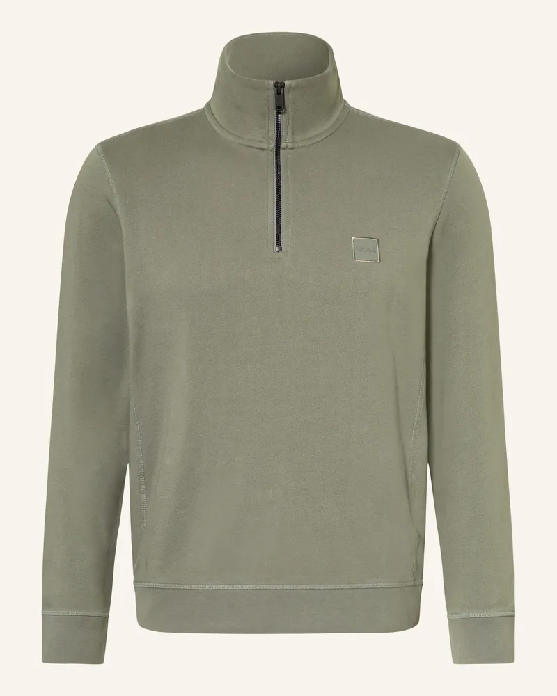 HUGO BOSS Sweat-Troyer Zetrust gruen Grün