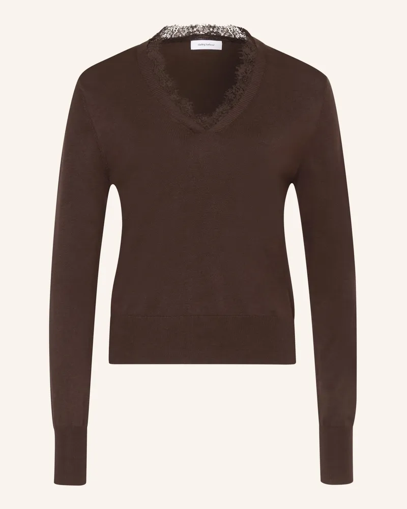 Darling Harbour Pullover Mit Spitze braun Dark
