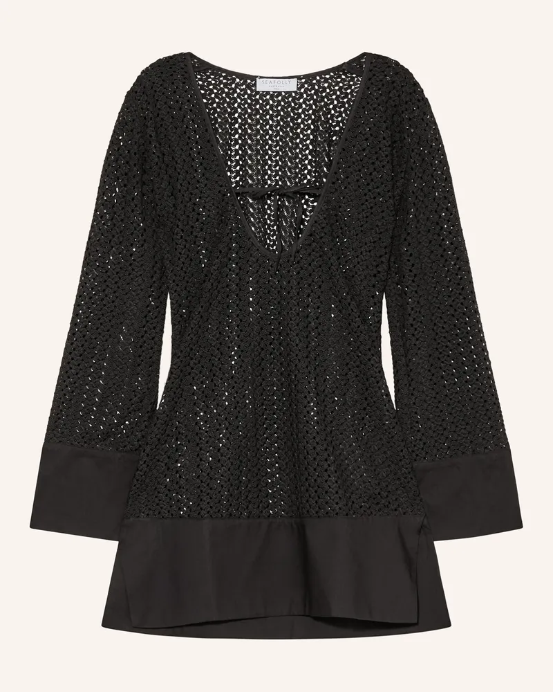 Seafolly Australia Strandkleid schwarz Schwarz
