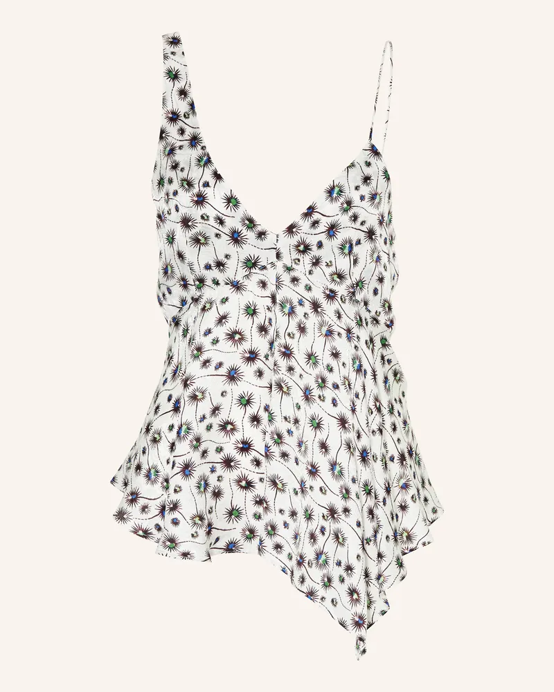 Isabel Marant Jacquard-Top ULIENE mit Seide Ecru