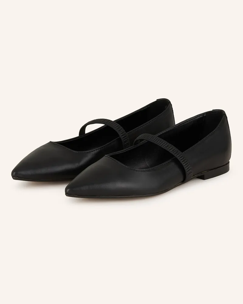 Darling Harbour Mary-Jane-Ballerinas schwarz Schwarz