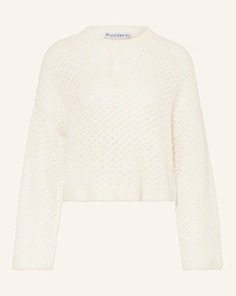 J.W.Anderson Cropped-Pullover Weiss