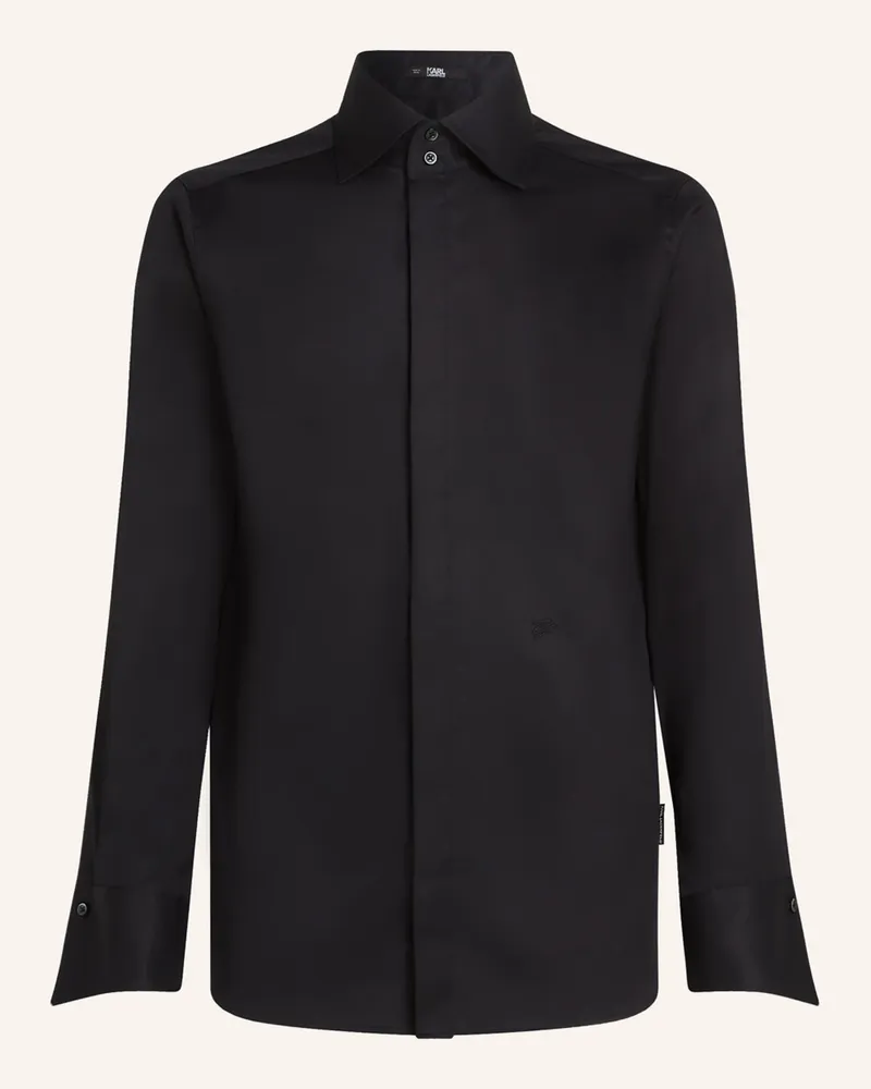 Karl Lagerfeld Hemd schwarz Schwarz