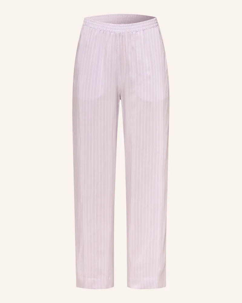 Zimmerli Schlafhose Feminine Stripes lila Helllila