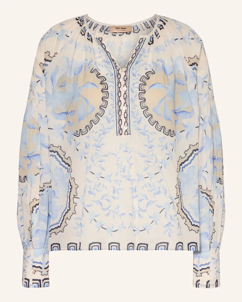 Mos Mosh Blusenshirt Mmwylde blau Ecru