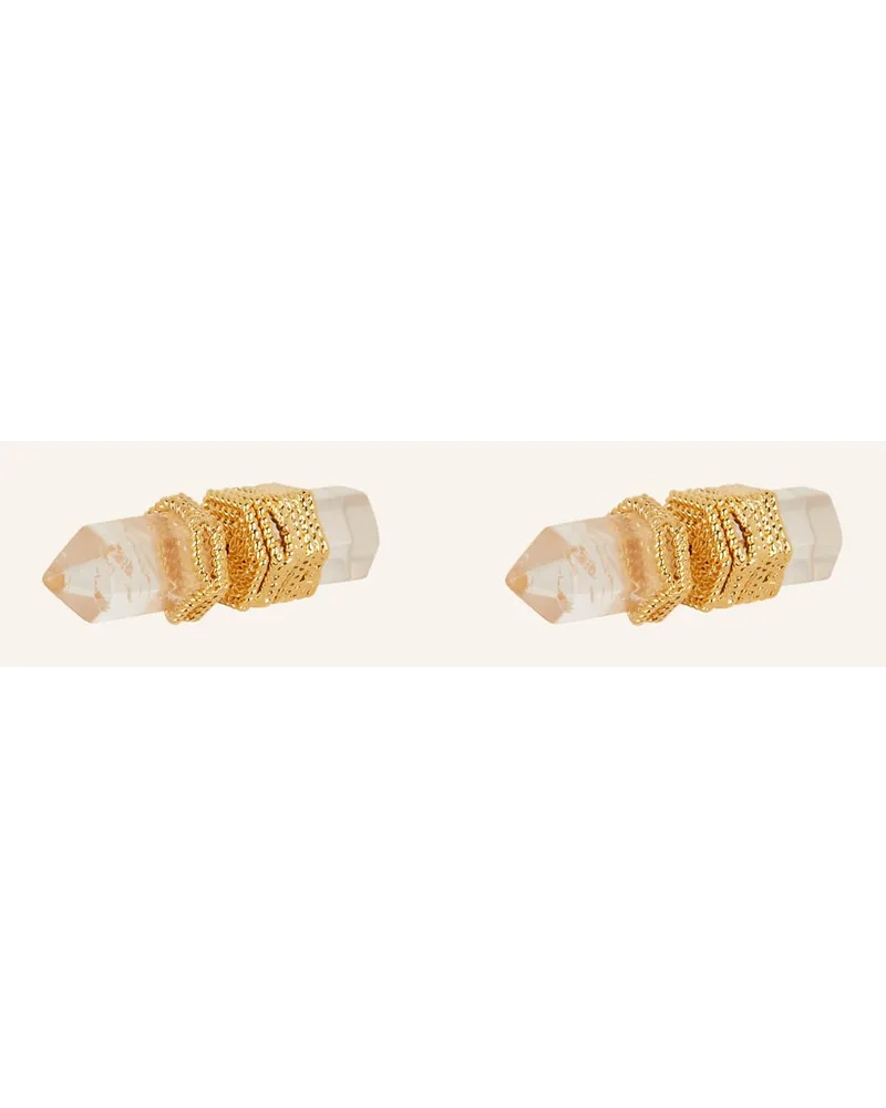 Zimmermann Ohrstecker CRYSTAL QUARTZ STUDS Gold