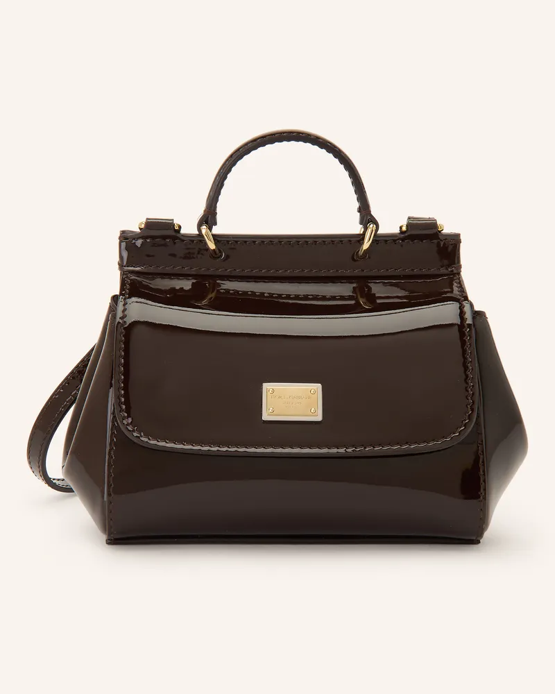 Dolce & Gabbana Handtasche Sicily braun Dunkelbraun
