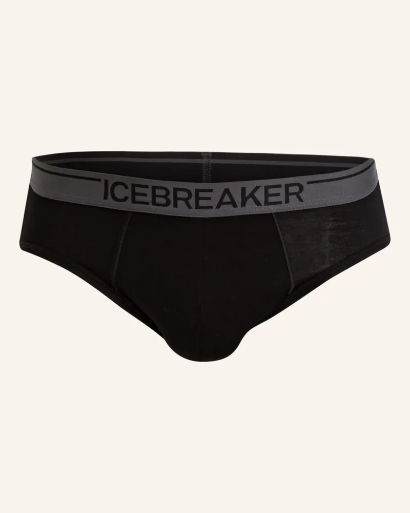 Icebreaker Funktionswäsche-Slip ANATOMICA mit Merinowolle Schwarz