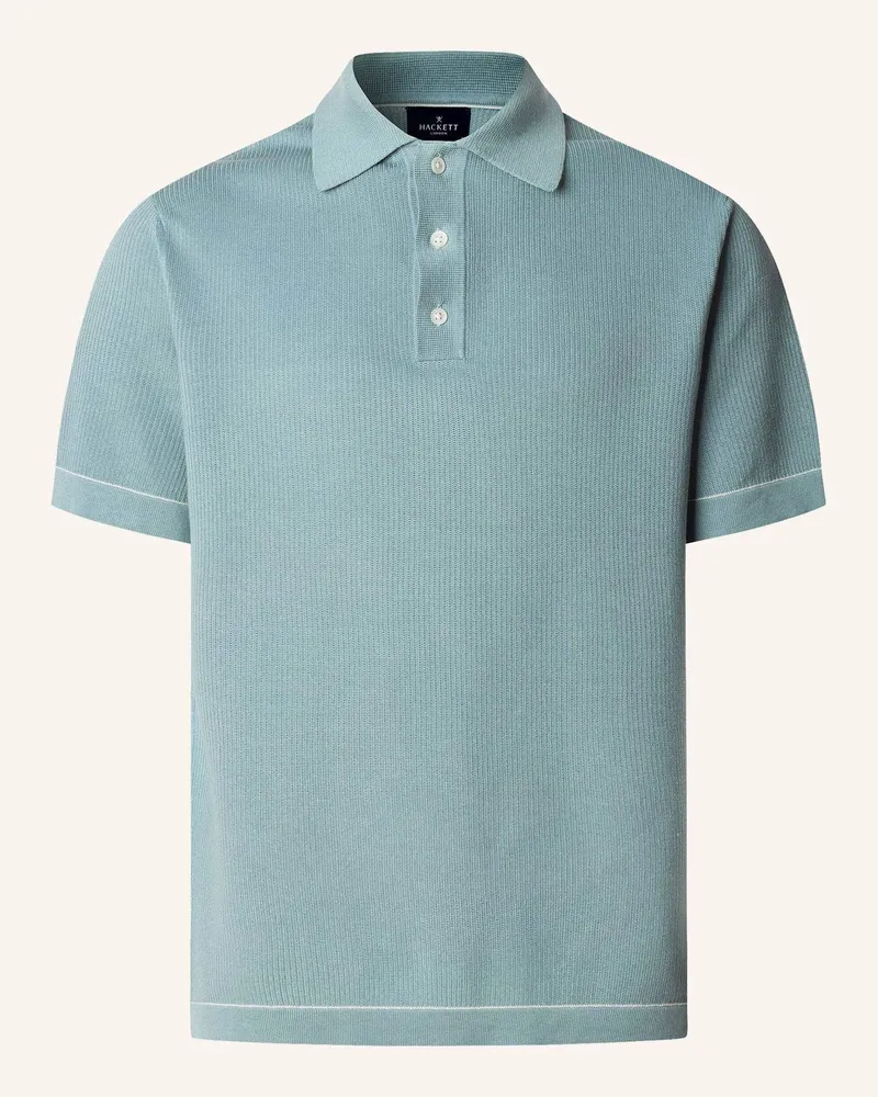 Hackett Poloshirt TEXTURED KNIT POLO Blau
