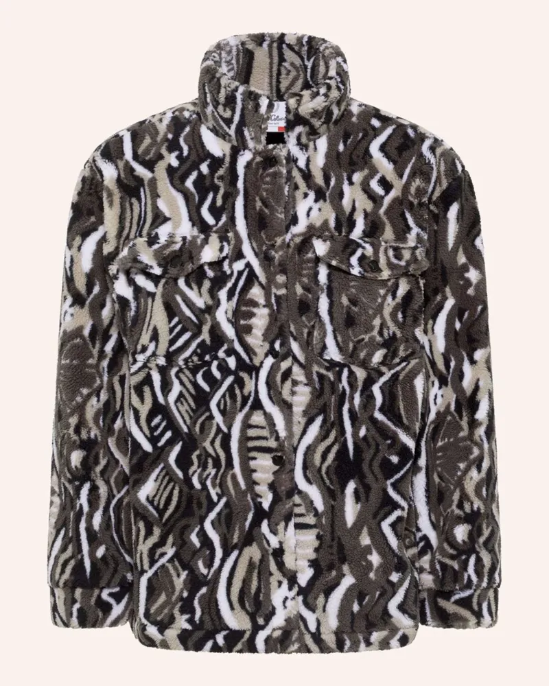 Carlo Colucci Unisex Teddy Hemdjacke DIRLER Schwarz