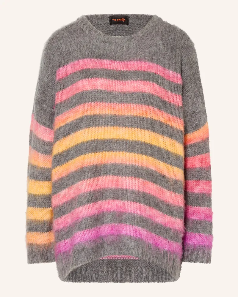Miss Goodlife Pullover Mit Alpaka grau Grau