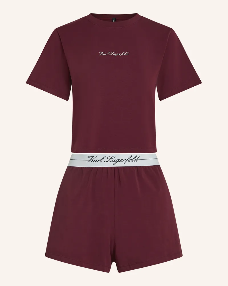 Karl Lagerfeld Nachtwäsche Dunkelrot