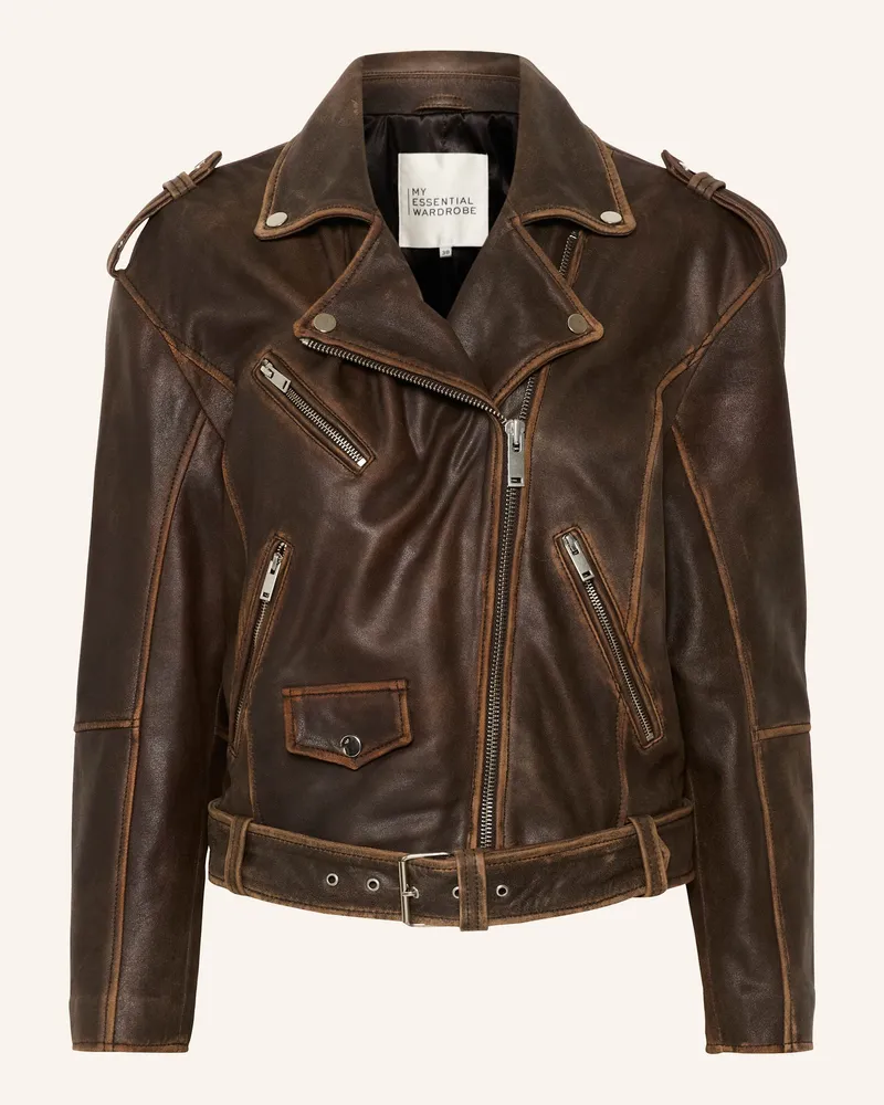 My Essential Wardrobe Lederjacke Mwgilo braun Braun