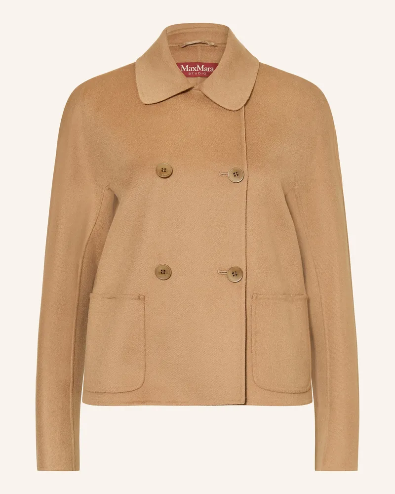 Max Mara Jacke Eden braun Hellbraun