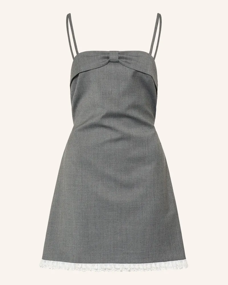 Maje Kleid Mit Spitze grau Grau