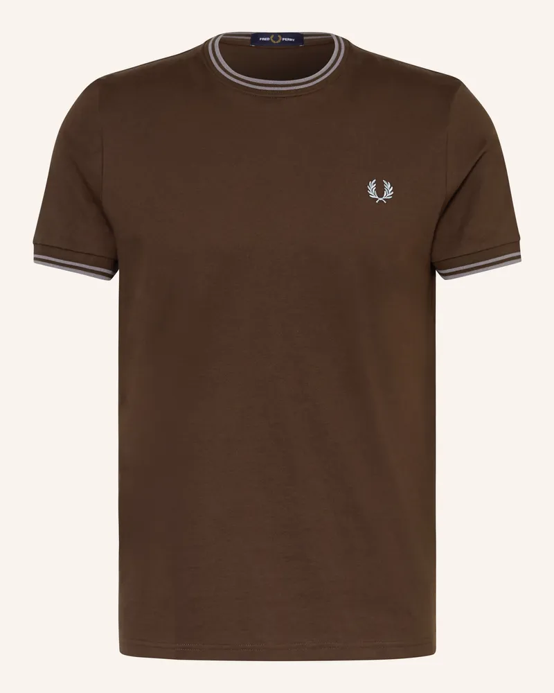 Fred Perry T-Shirt Dunkelbraun