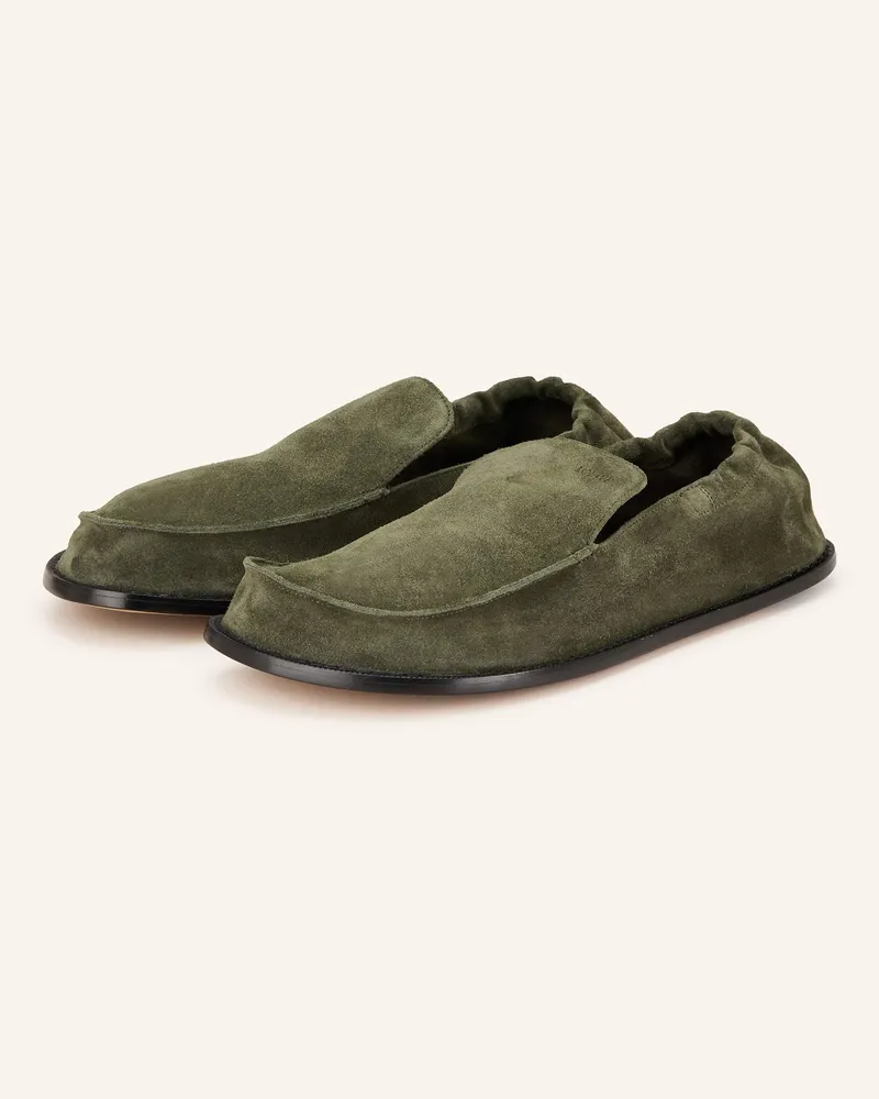 Loewe Slipper Flex gruen Dunkelgrün