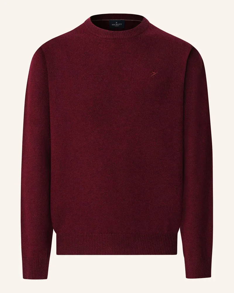 Hackett Pullover LAMBSWOOL CREW Dunkelrot
