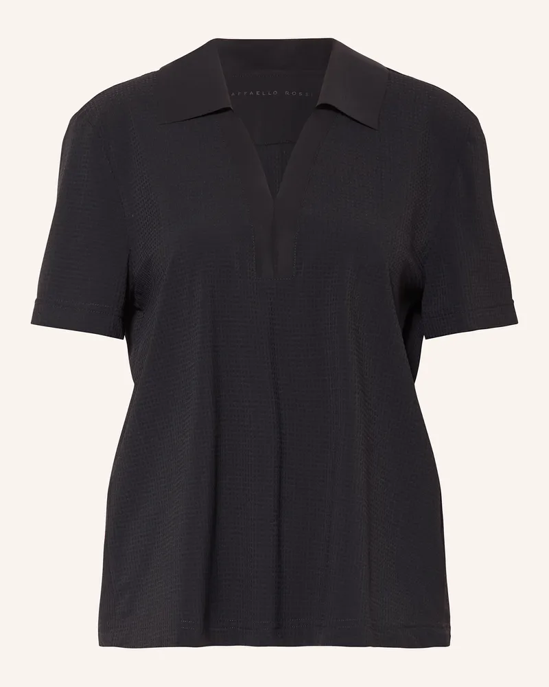 RAFFAELLO ROSSI  Piqué-Poloshirt PHINA Schwarz