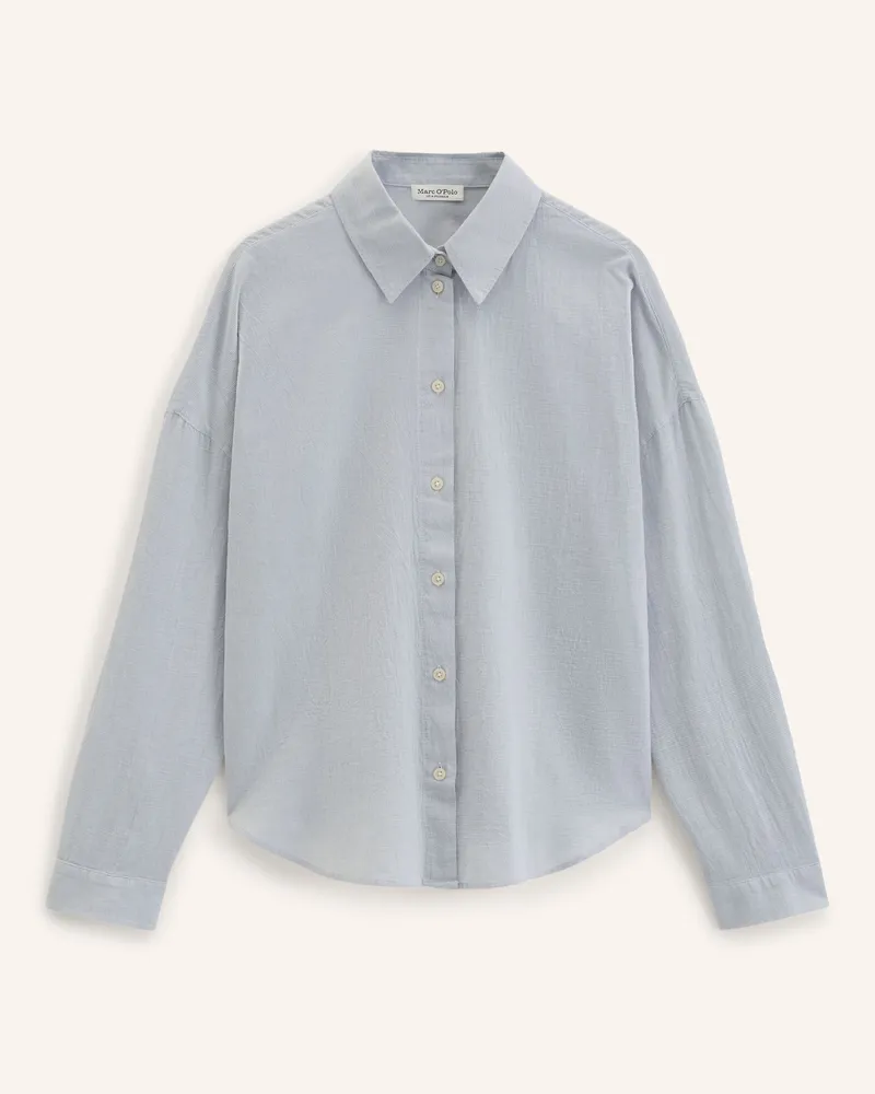 Marc O'Polo Seersucker-Bluse blau Blau