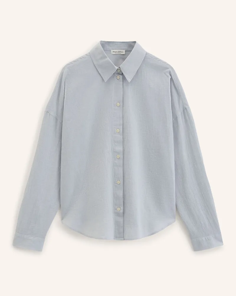 Marc O'Polo Seersucker-Bluse blau Blau