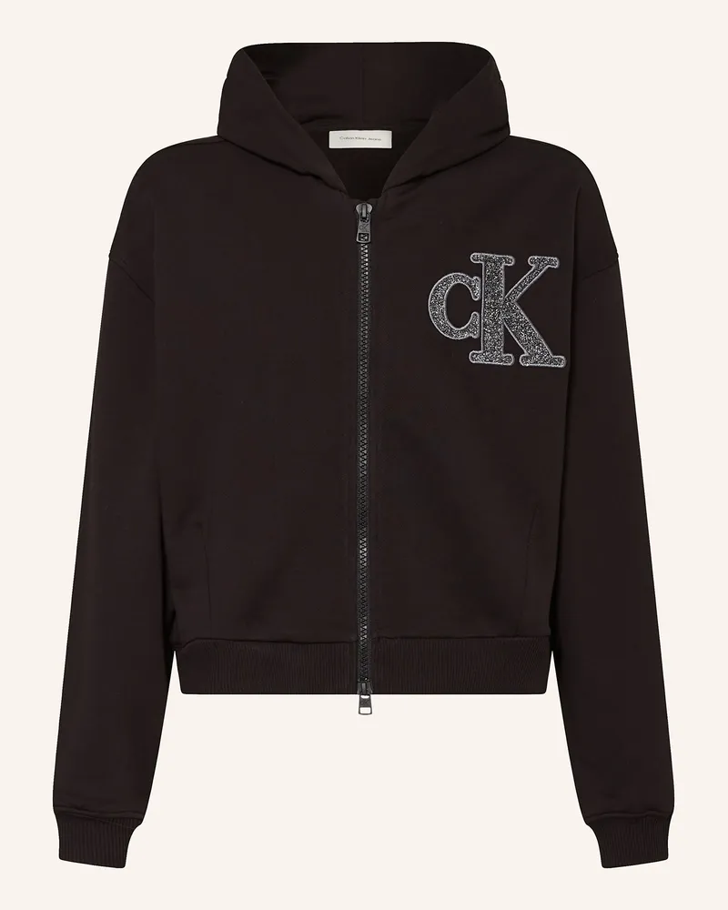Calvin Klein Sweatjacke schwarz Schwarz