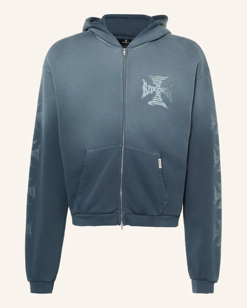 REPRESENT Sweatjacke Mh Shrunken blau Blau
