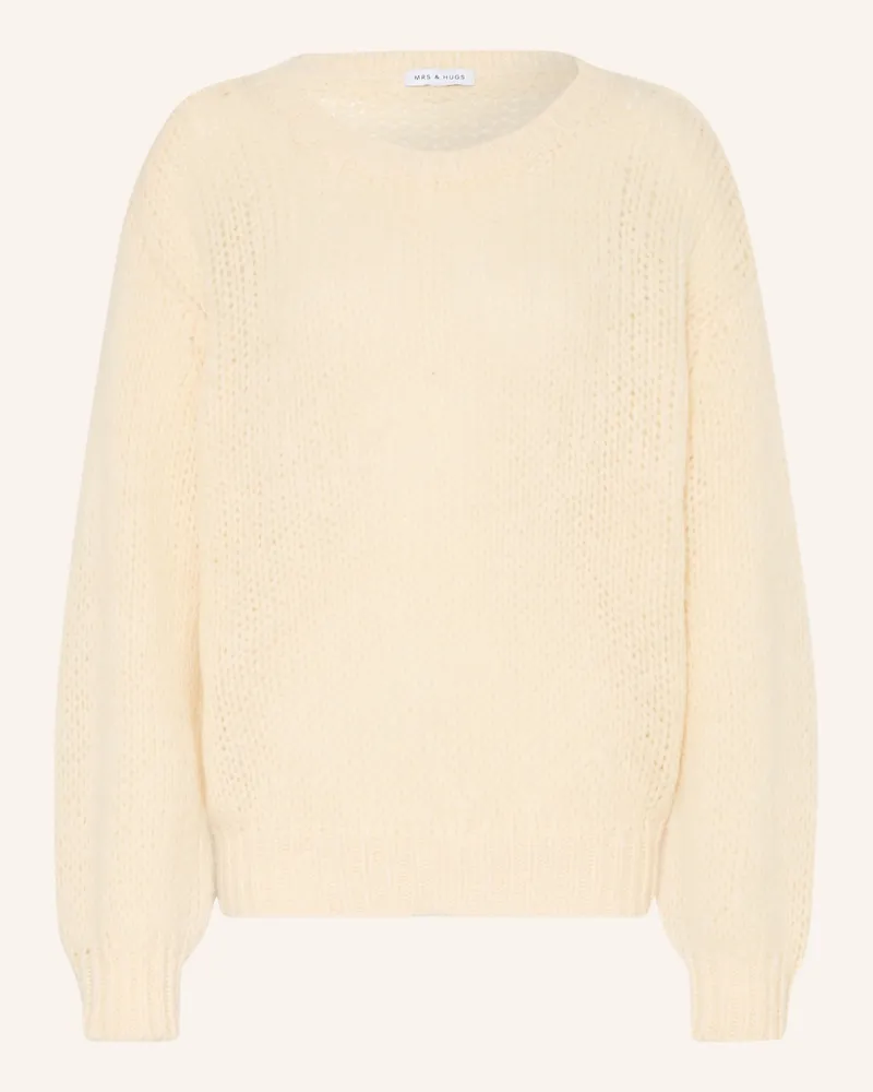 Mrs & HUGS Pullover gelb Hellgelb
