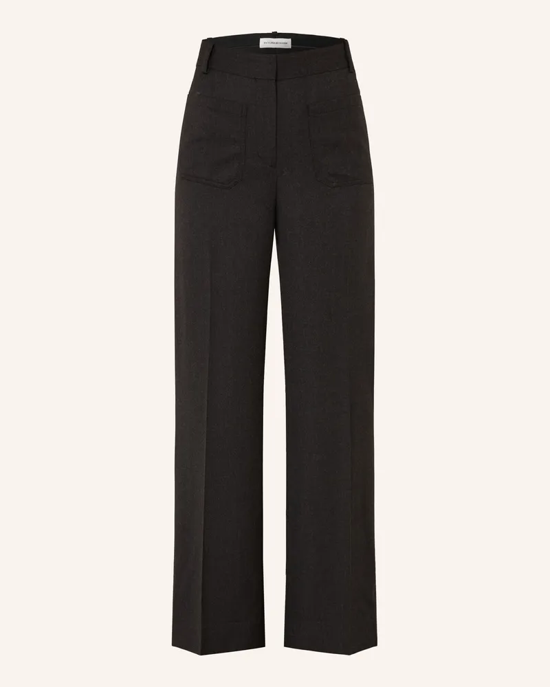 Victoria Beckham Marlenehose Alina grau Dunkelgrau
