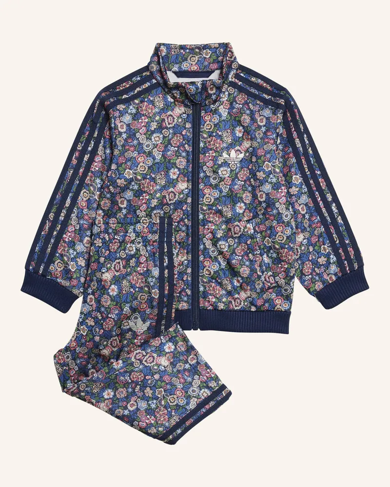 adidas ADIDAS ORIGINALS X LIBERTY LONDON FIREBIRD KIDS TRAININGSANZUG Blau